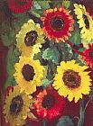 Unknown Artist emil nolde Sunflowers painting